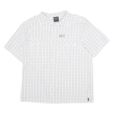 JACK WOLFSKIN Mens White & Grey Check Shirt XL Outdoor Casual Lightweight
