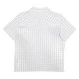 JACK WOLFSKIN Mens White & Grey Check Shirt XL Outdoor Casual Lightweight