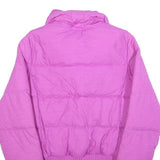 NIKE Womens Pink Purple Jacket M Polyester Puffer Sport Outerwear Zip Up