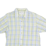 COLUMBIA Womens Green & Blue Check Shirt S Lightweight Casual Summer