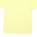 CHAMPION Mens Yellow S Graphic T-Shirt Short Sleeve Crew Neck Cotton Blend