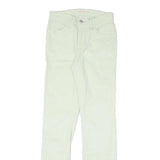 LEVI'S Womens Cotton Blend White Slim Skinny Trousers W26 L31 Stylish Crisp
