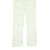 LEVI'S Womens Cotton Blend White Slim Skinny Trousers W26 L31 Stylish Crisp