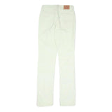 LEVI'S Womens Cotton Blend White Slim Skinny Trousers W26 L31 Stylish Crisp