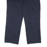 DICKIES Mens Cotton Blend Navy Relaxed Straight Trousers W39 L29 Workwear
