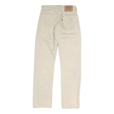 LEVI'S 501 Mens Jeans Cream Regular Straight Denim Raw W28 L29 Classic Button