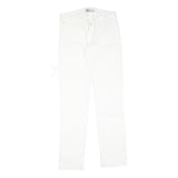 White Womens Slim Jeans Cotton Blend Zip W28 L28 Stylish Comfort Fit