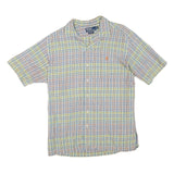 POLO RALPH LAUREN Mens Blue & Yellow Check Shirt M Casual Summer Cotton