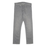 LEVI'S Womens Classic Grey Skinny Denim Cotton Blend Jeans W32 L30 Stylish Zip