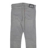 LEVI'S Womens Classic Grey Skinny Denim Cotton Blend Jeans W32 L30 Stylish Zip