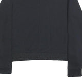 NIKE Womens Black Crew Neck L Cotton Blend Sweatshirt Pullover Casual