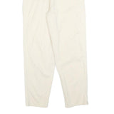Womens Cotton Blend Cream Regular Fit Zip Closure Trousers W26 L28 Casual Wear