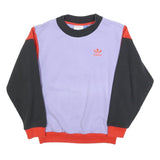 ADIDAS Womens Purple & Black & Red Florida Shore Crew Neck UK 8 Sweatshirt