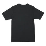 CHAMPION Mens Black Graphic T-Shirt S Short Sleeve Crew Neck Cotton Blend