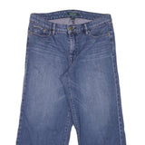LAUREN RALPH LAUREN Womens Jeans Blue Relaxed Wide-Leg Denim Medium W28 L22