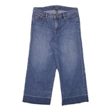 LAUREN RALPH LAUREN Womens Jeans Blue Relaxed Wide-Leg Denim Medium W28 L22