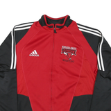 ADIDAS Mens Red & Black Nebraska-Omaha Maverick Wrestling Track Jacket M