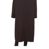 DEL MOD Womens Black Button Jacket L Polyester Blend Classic Long Sleeve Plain