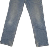 CARHARTT Mens Regular Fit Blue Denim Jeans W30 L30 Classic Zip Closure Casual