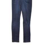 LEVI'S Womens Slim Skinny Denim Medium Blue W25 L29 Cotton Blend Zip Jeans