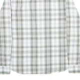 NAUTICA Mens Green & White Check Shirt S Cotton Long Sleeve Button Down Casual
