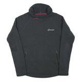 BERGHAUS Womens Black Plain Funnel Neck Basic Knit Jumper S Outdoor Hiking