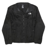 THE NORTH FACE Womens Black Zip Jacket XL Polyester Fleece Logo Casual Outdoor