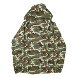 VSKA Mens Green & Brown Camouflage Zip Jacket M Cotton Blend Casual Outdoor