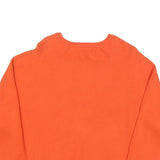 CALVIN KLEIN JEANS Womens Orange Plain Crew Neck Basic Knit Jumper M Stylish