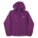 THE NORTH FACE Womens Purple Jacket L Polyester Blend Zip Outdoor Waterproof