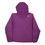 THE NORTH FACE Womens Purple Jacket L Polyester Blend Zip Outdoor Waterproof