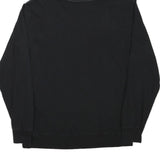 SEASHORE Womens Black Hoodie L Skull Graphic Cotton Blend Pullover