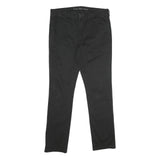 CALVIN KLEIN JEANS Mens Regular Fit Black Cotton Blend Trousers W32 L34 Classic