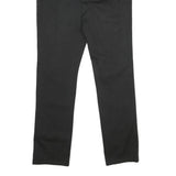 CALVIN KLEIN JEANS Mens Regular Fit Black Cotton Blend Trousers W32 L34 Classic