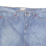 TOMMY HILFIGER Womens Blue Denim Mini Cotton Blend Skirt L Casual Everyday