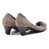 GABOR Court Heels Grey Suede Womens UK 5