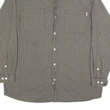 CARHARTT Mens Green & Brown Check Shirt XL Button Front Long Sleeve Casual