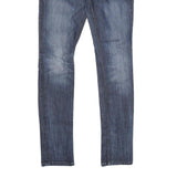 GUESS Womens Jeans Blue Slim Skinny Denim Medium W24 L32 Crystal Skull Back