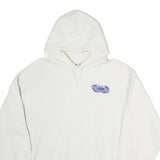 LEE Mens White Freedom High School Hoodie L Cotton Pullover 2007 Print