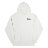 LEE Mens White Freedom High School Hoodie L Cotton Pullover 2007 Print