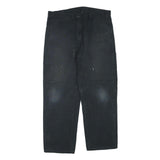 DICKIES Mens Black Regular Fit Straight Denim Jeans W36 L28 Workwear Durable