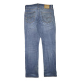 LEVI'S Mens Blue Regular Straight Denim Medium W31 L31 Casual Zip Jeans
