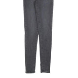 LEVI'S Womens Jeans Black Slim Skinny Denim Medium W27 L32 Stretch Zip Fasten