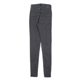 LEVI'S Womens Jeans Black Slim Skinny Denim Medium W27 L32 Stretch Zip Fasten