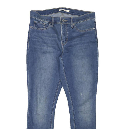 LEVI'S Womens Jeans Blue Slim Skinny Denim Medium W30 L27 Stretch Zip Pocket