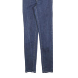 LEVI'S Womens Jeans Blue Slim Skinny Denim Medium W25 L26 Zip Cotton Blend