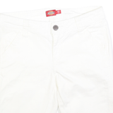 DICKIES Womens Shorts White Casual Regular Fit M W30 Cotton Blend