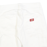 DICKIES Womens Shorts White Casual Regular Fit M W30 Cotton Blend