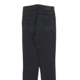 LEVI'S 721 BIG E Womens Jeans Black Slim Skinny Denim W25 L28 Zip Cotton Blend
