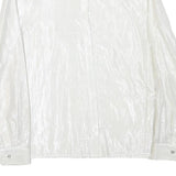 REISS Womens White Polyester Blend Shirt UK 12 Elegant Long Sleeve Formal